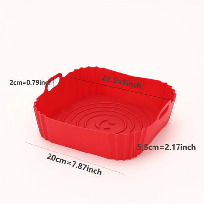 Reusable Airfryer Pan Liner Accessories Silicone