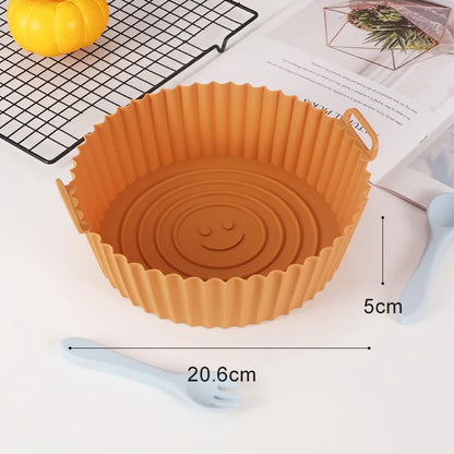 Reusable Airfryer Pan Liner Accessories Silicone